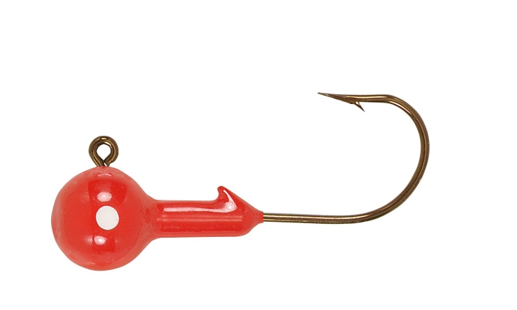 Ball Jig Heads - Red - 0.06