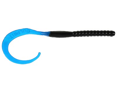 Culprit - Classic  Classic Worms - Black-Blue Tail - 7.5 in.