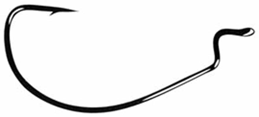 Gamakatsu - Spro  Worm Hook Ewg X-Wide, Black Offset - 5-0