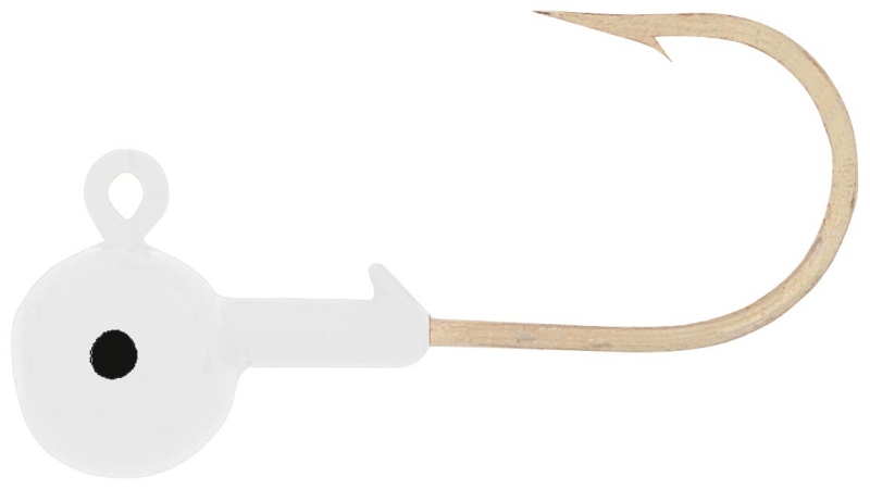 HR1410-02 Round Jig Head, 0.25 - White