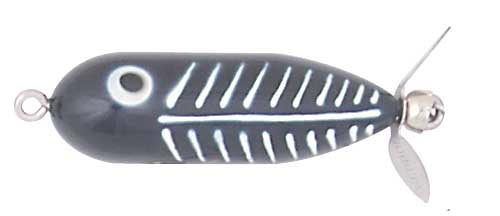Heddon Tiny Torpedo Hard Baits - 1-7/8″ - Black Shore Minnow