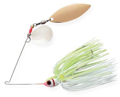 Booyah Tandem Spinner bait - 0.5 oz. - White-Chartreuse