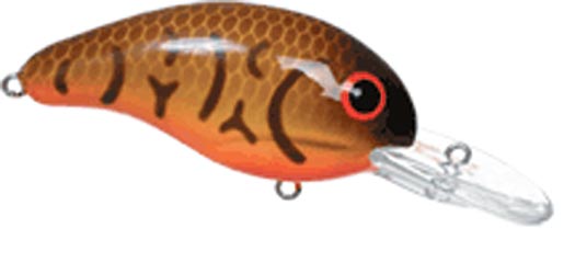 B300-04 Bandit Double Deep Diver, 0.25 - Crawfish-Orange Belly