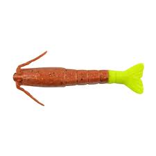 BGSSHR3-RBGC Gulp Salt Water Shrimp, Rootbeer Gold & Chartreuse - 3 in.