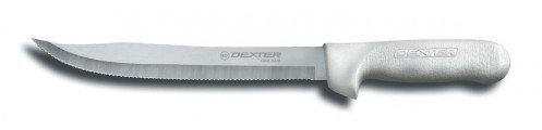 Dexter Russell S142-9SC-PCP SANI-SAFE 9 Utility Slicer w/ Polypropylene White Handle, Carbon Steel