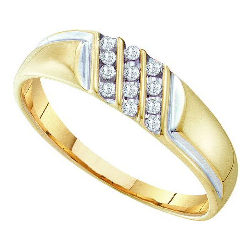 Picture of GoldNDiamond GND-26400 0.12 CTW Diamond Fashion Mens Ring