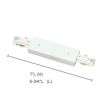 Jesco Lighting HIPBK I-Connector with Powerfeed- Black