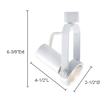 Classic Series Line Voltage Track Light, Black