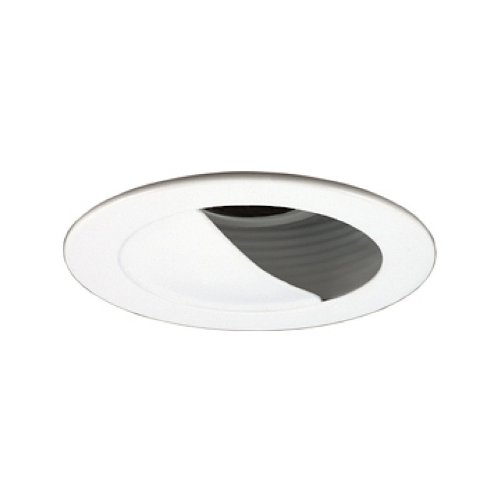 Jesco Lighting TM304WHWH Aperture Low Voltage Trim with adjustable Step Baffle 3 in. White