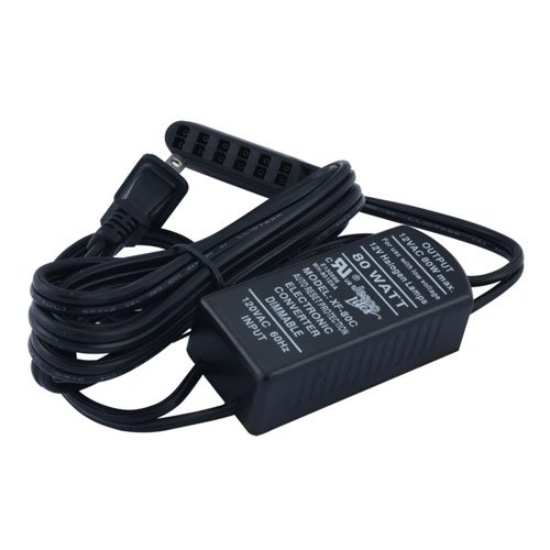 Jesco Lighting  12V AC Electronic Transformer - Black