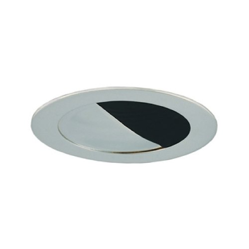 Jesco Lighting TM304BKCH Aperture Low Voltage Trim 3 in. Black Finish With Chrome Trim