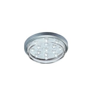 Picture of Jesco Lighting H-SL47-12V-60-S LED Flush Mount- Matte Silver Finish with Clear Glass- 6000K