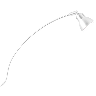Low Voltage Series 011 with 18 in. Steel Arm White Finish