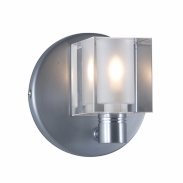 Picture of Jesco Lighting WS292-CR 1-Light Wall Sconce Cube - Series 292.- Crystal