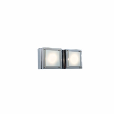 Picture of Jesco Lighting WS306H-2CH 2-Light Wall Sconce Quattro Line Voltage - Series 306.&#44; Chrome