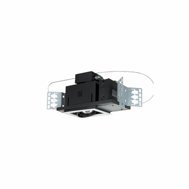 1 - Light Double Gimbal Recessed Line Voltage Fixture.