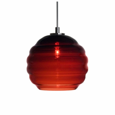 Jesco Lighting QAP753-WN-SN 1 - Light Monorail Quick Adapt Low Voltage Pendant - Wine - Satin Nickel