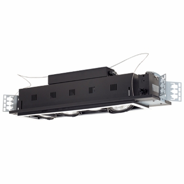 Jesco Lighting MGP30-4WB 4 - Light Double Gimbal Linear Recessed Line Voltage Fixture.