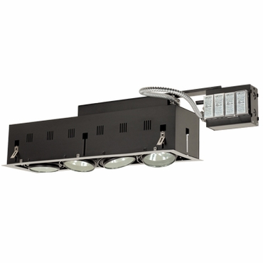 4 - Light Double Gimbal Linear Recessed Fixture Low Voltage