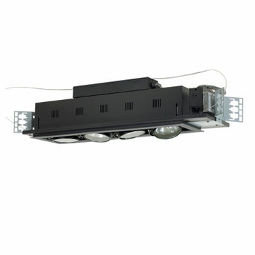 Jesco Lighting MGA175-4ESB 4 - Light Double Gimbal Linear Recessed Low Voltage Fixture