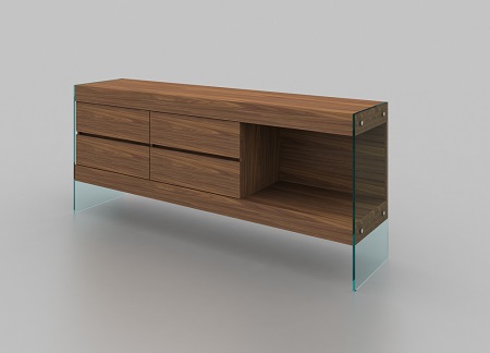 Picture of JandM Furniture 18031 Elm Buffet - Matte Finish