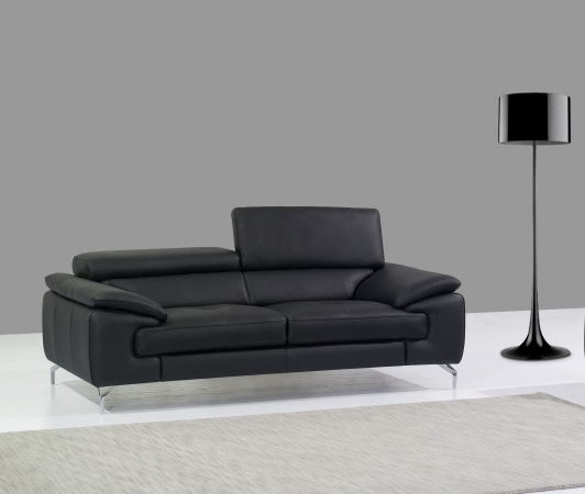 Picture of JandM Furniture 17906111-S Italian Leather Sofa - Black