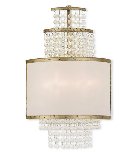 Picture of Livex 50782-28 Prescott 2 Light Wall Sconce In Hand Applied Winter Gold