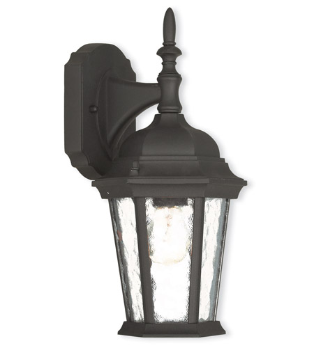 Picture of Livex 75460-14 Hamilton 1 Light Outdoor Wall Lantern In Textured Black