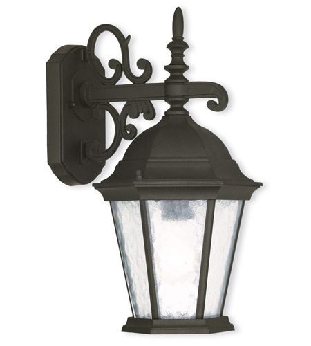 Picture of Livex 75462-14 Hamilton 3 Light Outdoor Wall Lantern In Textured Black