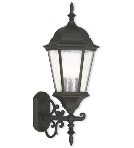 Picture of Livex 75467-14 Hamilton 3 Light Outdoor Wall Lantern In Textured Black