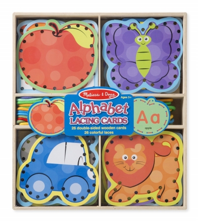 Picture of Melissa And Doug 9490 Alphabet Lacing Cards