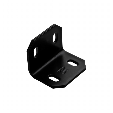 National Hardware 2.4 in. H x 3 in. W x 0.188 in. D Black Carbon Steel Square Corner Brace