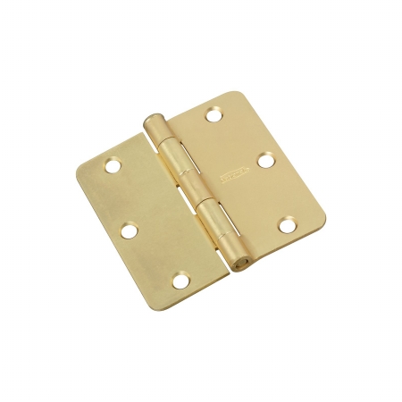 National Hardware 3-1/2 in. L Satin Brass Door Hinge 1 pk