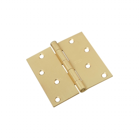 National Hardware 4 in. L Satin Brass Door Hinge 1 pk