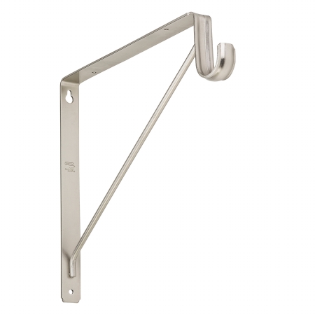 Bracket Shelf/Rod Satin Nickel S822-093