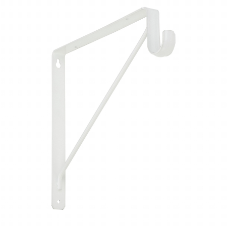 Bracket Shelf/Rod White S822-094
