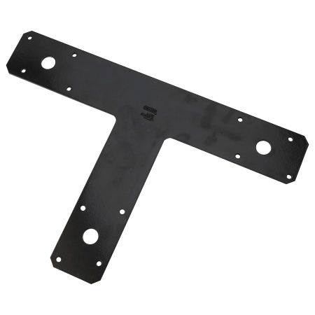 National Hardware 8 in. H X 1/8 in. W X 12 in. L Black Steel T-Plate