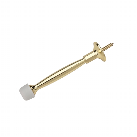 Hardware Door Stop Rigid 4In Pol-Brass 830146
