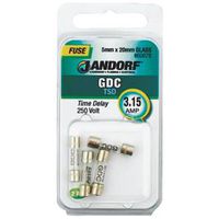 Medium-Voltage Fuse, GDC Series, 15A, Time-Delay, 250V AC, Cylindrical