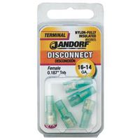 Jandorf 16-14 Ga. Insulated Wire Female Disconnect Blue 5 pk
