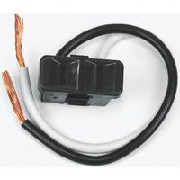 Outlet 2 Prong Blk 2 Wire Lead 61014