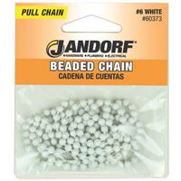 Chain Bead W/Con No 6 3Ft Wht 60373