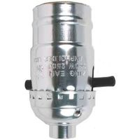 Metal Medium Base Push Thru Socket 1 pk