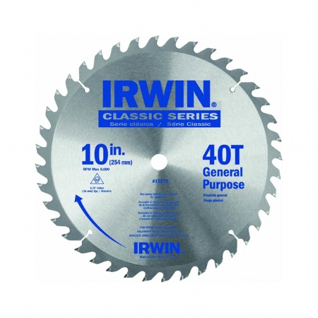 Picture of Irwin Industrial 10In 40Tht Blade 5/8 Arbor 15270