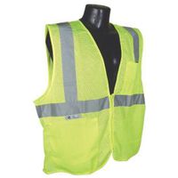 Radians Mesh Economy Type R Class 2 Safety Vest with Zipper - Hi Viz Green - Size L - SV2ZGML