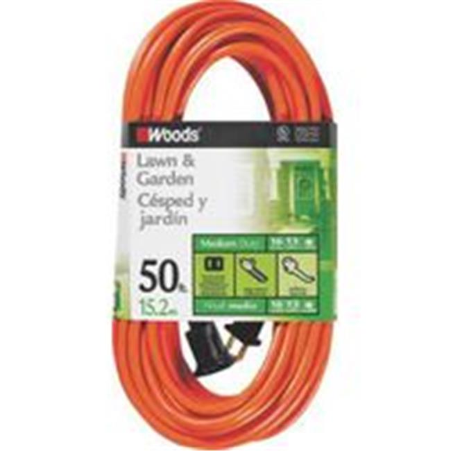 Cord Ext Outdoor 16/2X50Ft Org 723