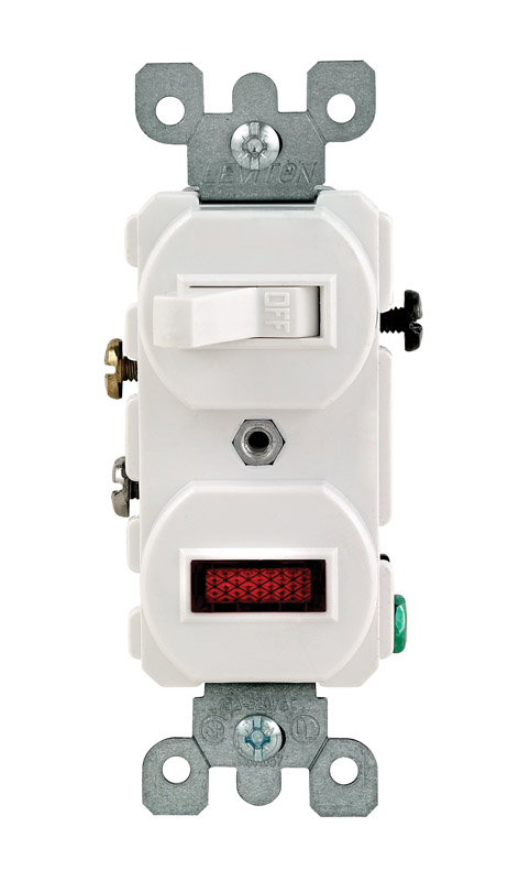 Switch And Pilot Lighted Wh S04-05226-0WS