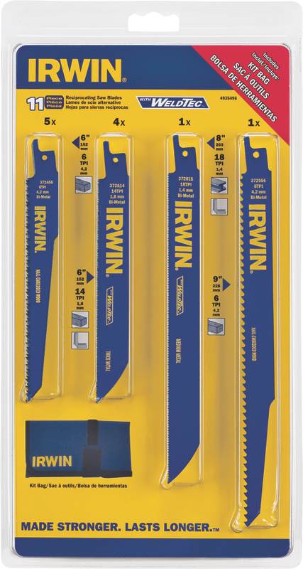 Irwin Industrial Recip Kit 11Pc 4935496