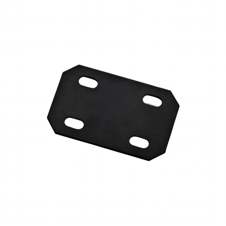 4.7 in. H X 3 in. W X 0.125 in. D Black Carbon Steel Flat Mending Plate