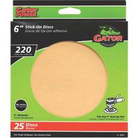3241 Gold Stick-On Disc 220 Grit - 6 Inch